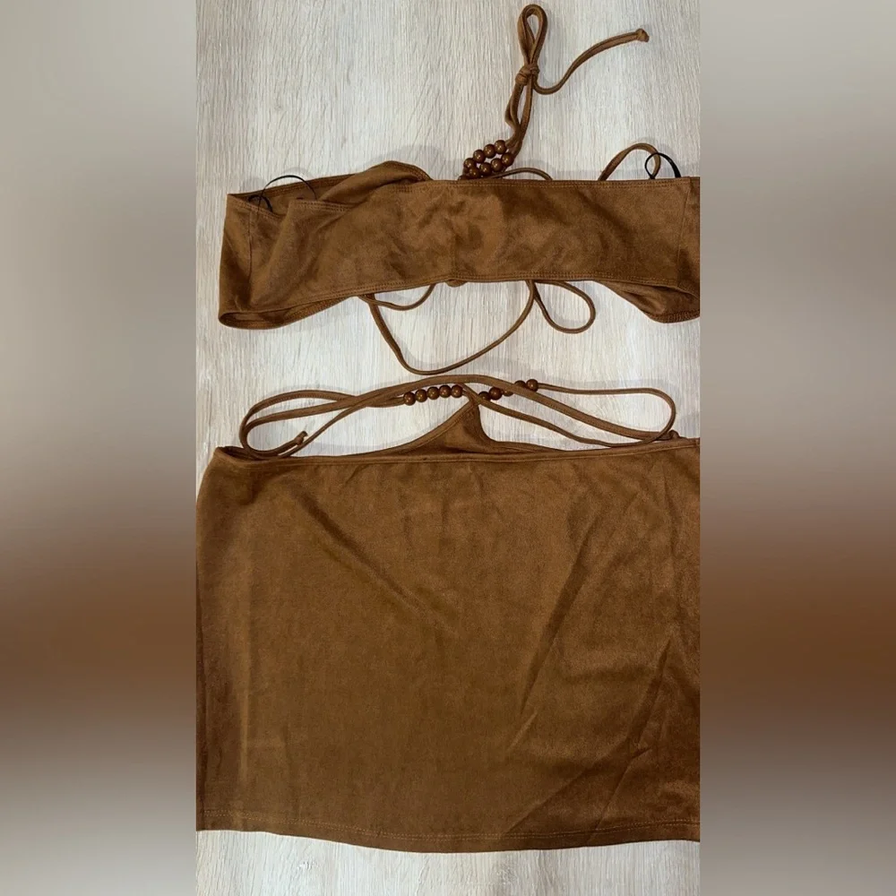 Brown Two-Piece Set - Picture 2 of 3